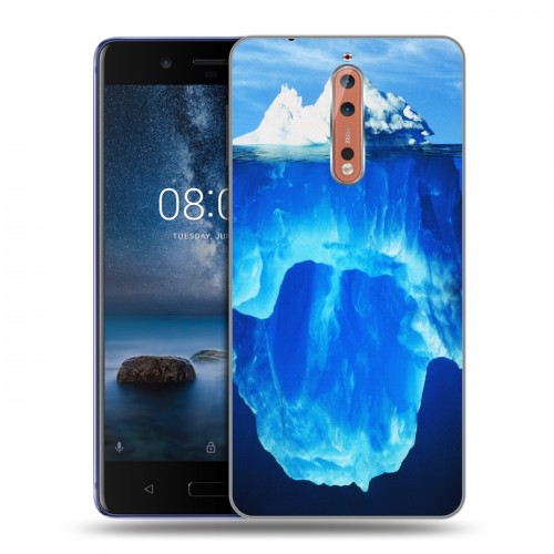 Дизайнерский пластиковый чехол для Nokia 8 айсберг