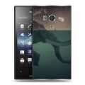 Дизайнерский пластиковый чехол для Sony Xperia acro S айсберг