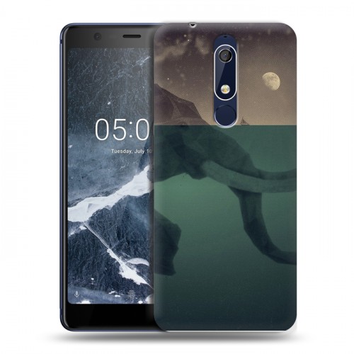 Дизайнерский пластиковый чехол для Nokia 5.1 айсберг