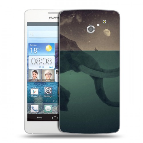 Дизайнерский пластиковый чехол для Huawei Ascend D2 айсберг