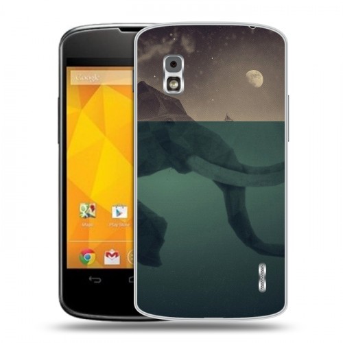 Дизайнерский пластиковый чехол для LG Google Nexus 4 айсберг