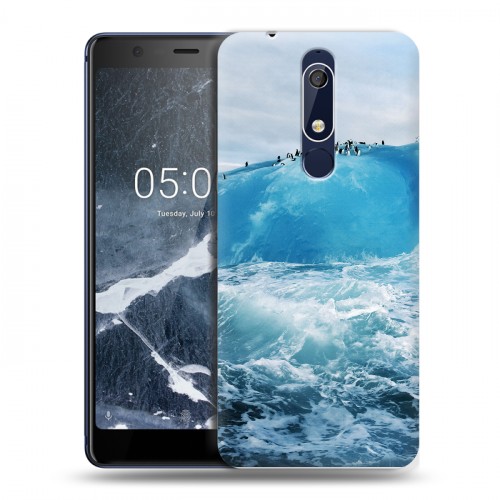 Дизайнерский пластиковый чехол для Nokia 5.1 айсберг