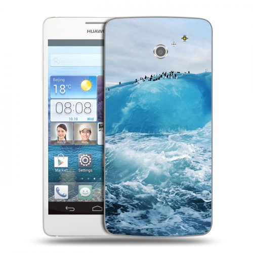 Дизайнерский пластиковый чехол для Huawei Ascend D2 айсберг