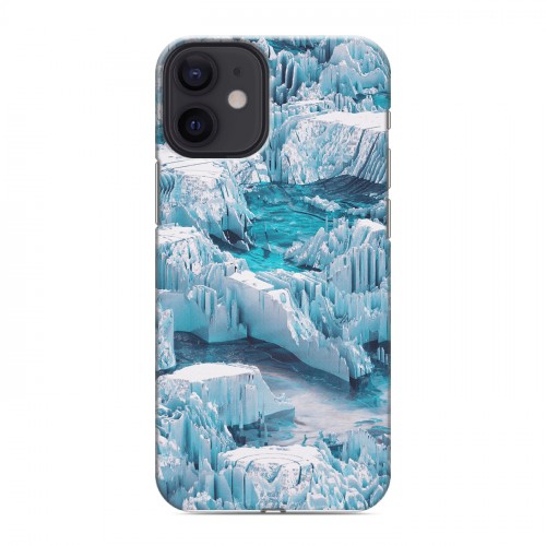 Дизайнерский силиконовый с усиленными углами чехол для Iphone 12 Mini айсберг