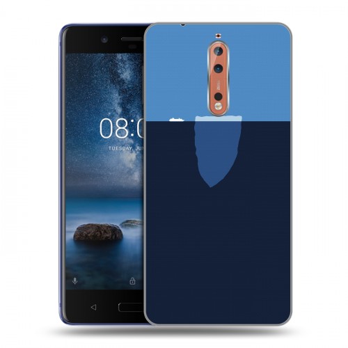 Дизайнерский пластиковый чехол для Nokia 8 айсберг