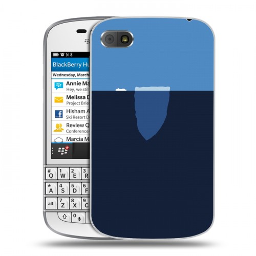 Дизайнерский пластиковый чехол для BlackBerry Q10 айсберг