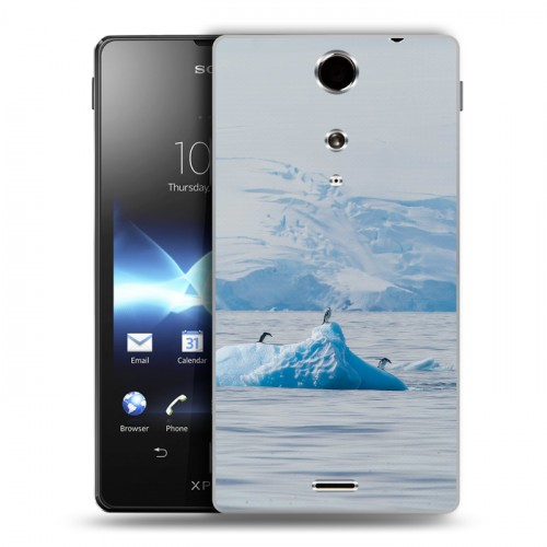 Дизайнерский пластиковый чехол для Sony Xperia TX айсберг