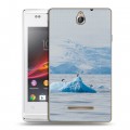 Дизайнерский пластиковый чехол для Sony Xperia E айсберг