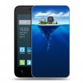Дизайнерский силиконовый чехол для Alcatel One Touch Pixi 4 (4) айсберг