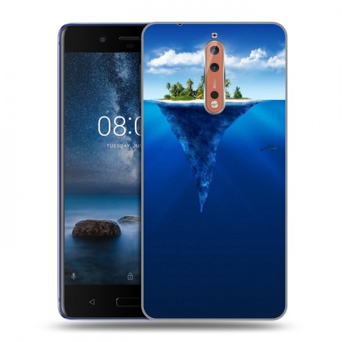 Дизайнерский пластиковый чехол для Nokia 8 айсберг