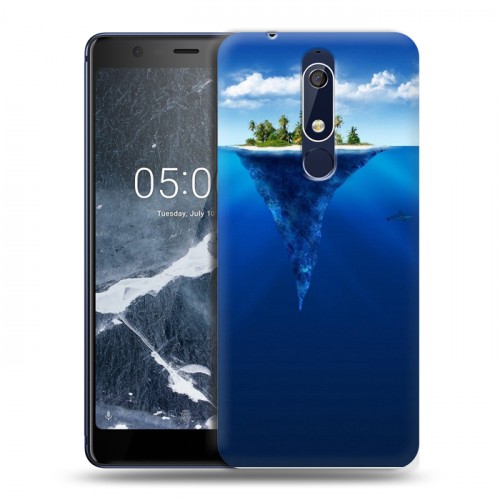 Дизайнерский пластиковый чехол для Nokia 5.1 айсберг