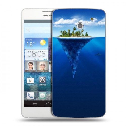 Дизайнерский пластиковый чехол для Huawei Ascend D2 айсберг