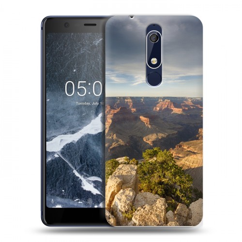 Дизайнерский пластиковый чехол для Nokia 5.1 каньоны