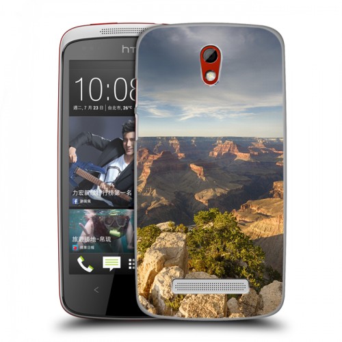 Дизайнерский пластиковый чехол для HTC Desire 500 каньоны