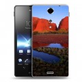 Дизайнерский пластиковый чехол для Sony Xperia TX каньоны