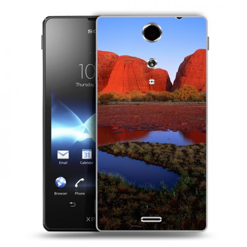 Дизайнерский пластиковый чехол для Sony Xperia TX каньоны