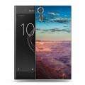 Дизайнерский пластиковый чехол для Sony Xperia XZs каньоны