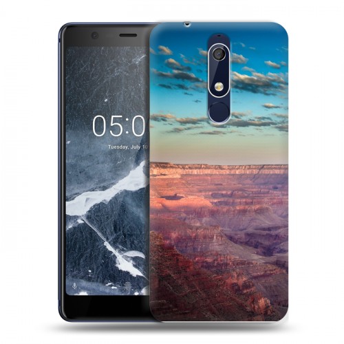 Дизайнерский пластиковый чехол для Nokia 5.1 каньоны