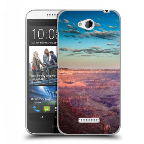 Дизайнерский пластиковый чехол для HTC Desire 616 каньоны