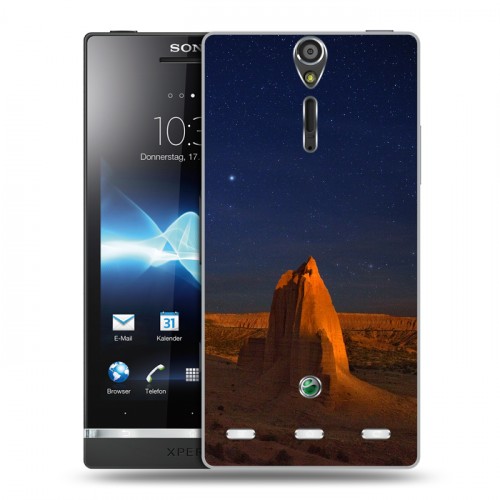 Дизайнерский пластиковый чехол для Sony Xperia S каньоны