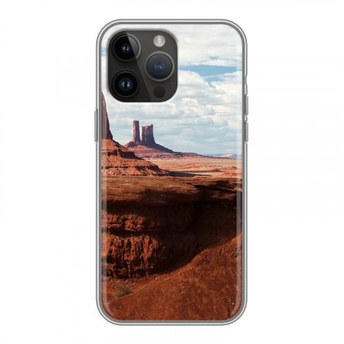 Дизайнерский силиконовый с усиленными углами чехол для Iphone 14 Pro Max каньоны
