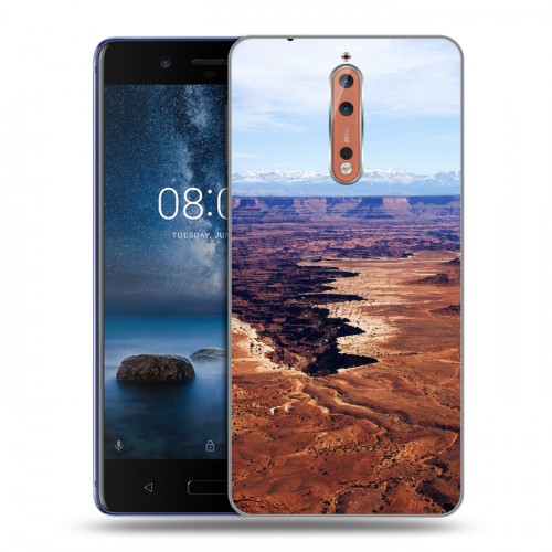 Дизайнерский пластиковый чехол для Nokia 8 каньоны