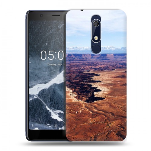 Дизайнерский пластиковый чехол для Nokia 5.1 каньоны