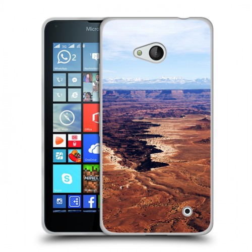 Дизайнерский пластиковый чехол для Microsoft Lumia 640 каньоны