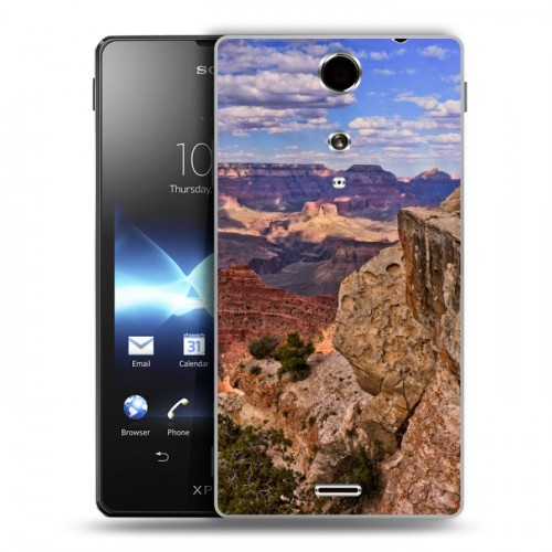 Дизайнерский пластиковый чехол для Sony Xperia TX каньоны