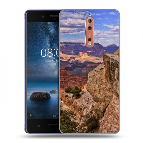 Дизайнерский пластиковый чехол для Nokia 8 каньоны