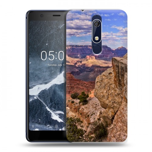 Дизайнерский пластиковый чехол для Nokia 5.1 каньоны