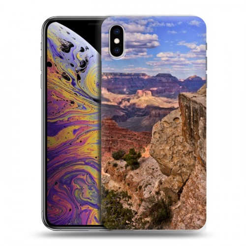 Дизайнерский силиконовый чехол для Iphone Xs Max каньоны
