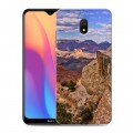 Дизайнерский силиконовый с усиленными углами чехол для Xiaomi RedMi 8A каньоны