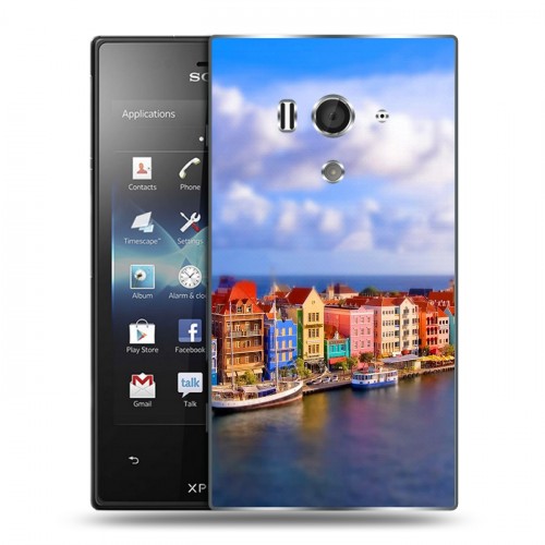 Дизайнерский пластиковый чехол для Sony Xperia acro S венеция