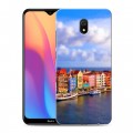 Дизайнерский силиконовый с усиленными углами чехол для Xiaomi RedMi 8A венеция