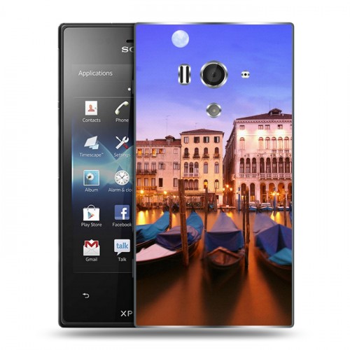 Дизайнерский пластиковый чехол для Sony Xperia acro S венеция