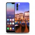 Дизайнерский силиконовый с усиленными углами чехол для Huawei P20 Pro венеция