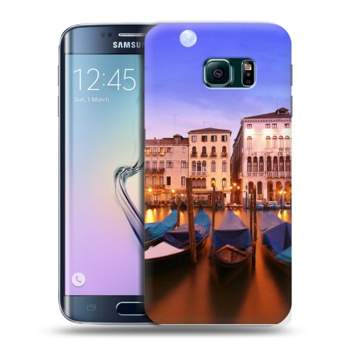 Дизайнерский пластиковый чехол для Samsung Galaxy S6 Edge венеция