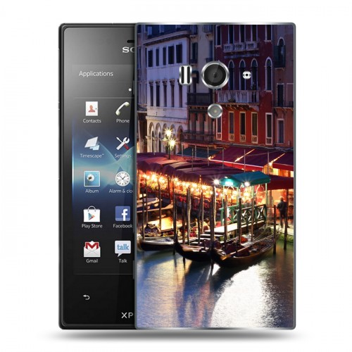 Дизайнерский пластиковый чехол для Sony Xperia acro S венеция