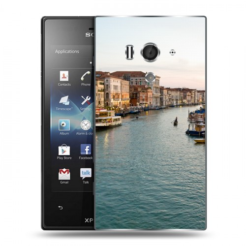 Дизайнерский пластиковый чехол для Sony Xperia acro S венеция