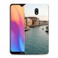 Дизайнерский силиконовый с усиленными углами чехол для Xiaomi RedMi 8A венеция