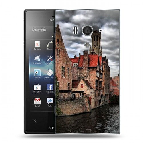 Дизайнерский пластиковый чехол для Sony Xperia acro S венеция