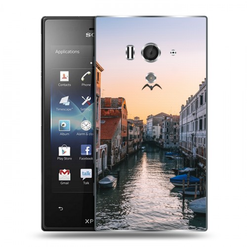 Дизайнерский пластиковый чехол для Sony Xperia acro S венеция