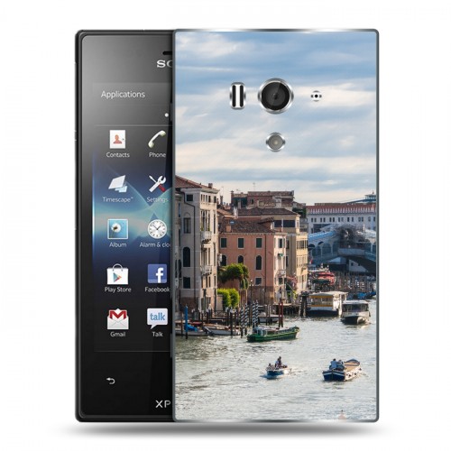 Дизайнерский пластиковый чехол для Sony Xperia acro S венеция