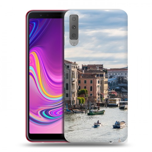 Дизайнерский силиконовый с усиленными углами чехол для Samsung Galaxy A7 (2018) венеция