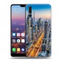 Дизайнерский силиконовый с усиленными углами чехол для Huawei P20 Pro дубай