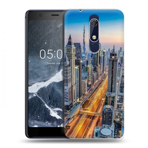 Дизайнерский пластиковый чехол для Nokia 5.1 дубай