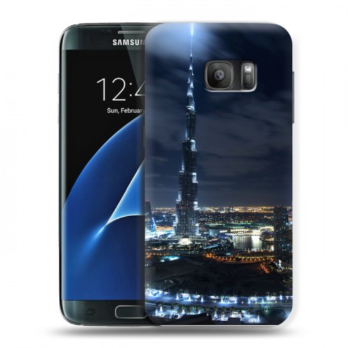 Дизайнерский силиконовый с усиленными углами чехол для Samsung Galaxy S7 дубай