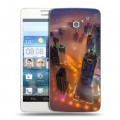 Дизайнерский пластиковый чехол для Huawei Ascend D2 дубай