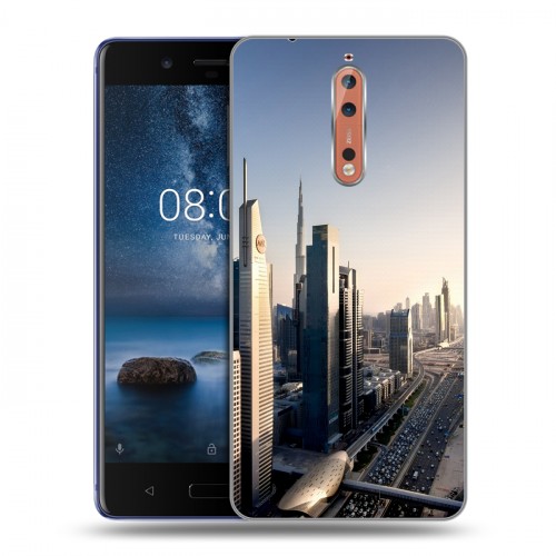 Дизайнерский пластиковый чехол для Nokia 8 дубай